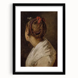 Dark Academia Wall Art: Portrait of Woman with Red Ribbon, Gothic Print