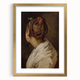 Dark Academia Wall Art: Portrait of Woman with Red Ribbon, Gothic Print