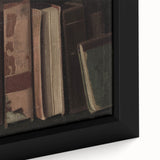 Dark Academia Wall Art – Vintage Book Still Life with Aged Volumes