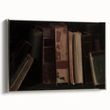 Dark Academia Wall Art – Vintage Book Still Life with Aged Volumes