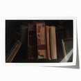 Dark Academia Wall Art – Vintage Book Still Life with Aged Volumes
