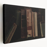 Dark Academia Wall Art – Vintage Book Still Life with Aged Volumes
