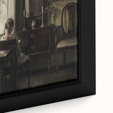 Dark Academia Wall Art-Girl in Study Room, Vintage Gothic Print