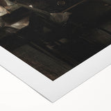 Dark Academia Wall Art-Girl in Study Room, Vintage Gothic Print