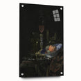 Dark Academia Wall Art: Still Life with Fruit and Glassware, Gothic Print