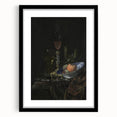 Dark Academia Wall Art: Still Life with Fruit and Glassware, Gothic Print