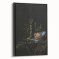 Dark Academia Wall Art: Still Life with Fruit and Glassware, Gothic Print