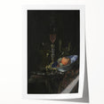 Dark Academia Wall Art: Still Life with Fruit and Glassware, Gothic Print