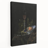 Dark Academia Wall Art: Still Life with Fruit and Glassware, Gothic Print