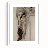 Dark Academia Wall Art: Classical Nude and Statue, Vintage Gothic Print