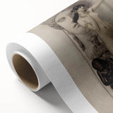 Dark Academia Wall Art: Classical Nude and Statue, Vintage Gothic Print