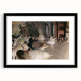 Dark Academia Wall Art – Elegant Ballet Rehearsal Scene in Soft Tones