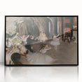 Dark Academia Wall Art – Elegant Ballet Rehearsal Scene in Soft Tones
