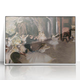 Dark Academia Wall Art – Elegant Ballet Rehearsal Scene in Soft Tones