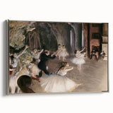 Dark Academia Wall Art – Elegant Ballet Rehearsal Scene in Soft Tones