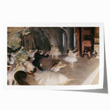Dark Academia Wall Art – Elegant Ballet Rehearsal Scene in Soft Tones