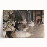 Dark Academia Wall Art – Elegant Ballet Rehearsal Scene in Soft Tones