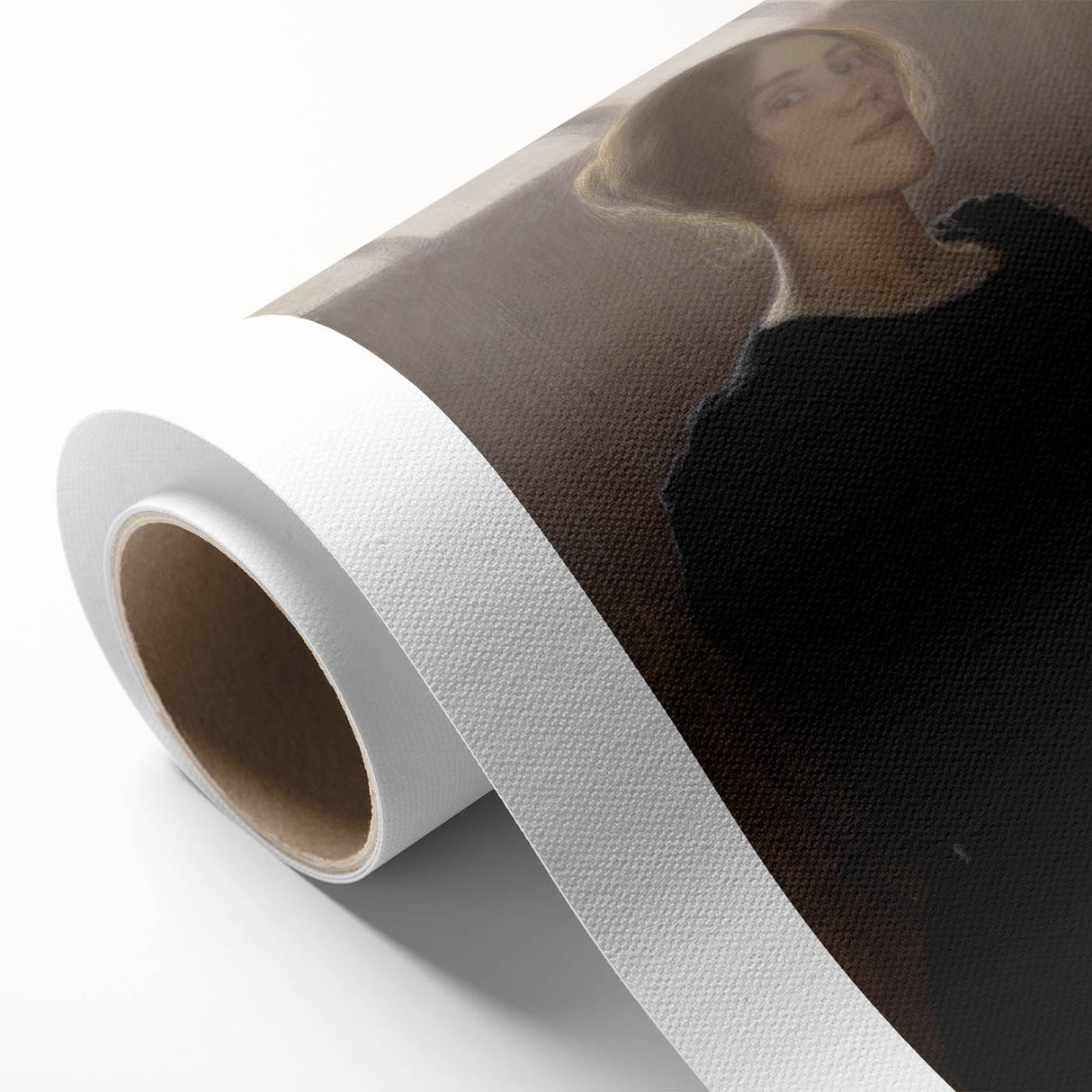 Dark Academia Wall Art: Woman with Palette in Light, Gothic Print