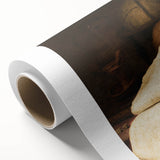 Skull, Globe, and Scroll – Dark Academia Wall Art, Gothic Still Life