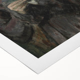 Dark Academia Wall Art: Woman Reading in Shadows, Vintage Gothic Print