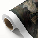 Dark Academia Wall Art: Woman Reading in Shadows, Vintage Gothic Print