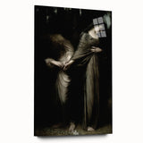 Dark Academia Wall Art: Two Women in Shadows, Vintage Gothic Print