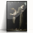 Dark Academia Wall Art: Two Women in Shadows, Vintage Gothic Print