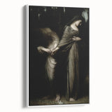 Dark Academia Wall Art: Two Women in Shadows, Vintage Gothic Print