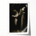 Dark Academia Wall Art: Two Women in Shadows, Vintage Gothic Print