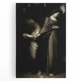 Dark Academia Wall Art: Two Women in Shadows, Vintage Gothic Print