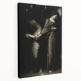 Dark Academia Wall Art: Two Women in Shadows, Vintage Gothic Print
