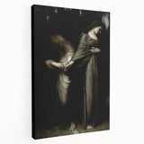 Dark Academia Wall Art: Two Women in Shadows, Vintage Gothic Print