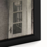 Dark Academia Wall Art – Thoughtful Portrait with Open Door