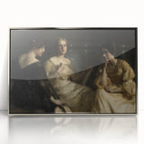 Dark Academia Wall Art – Vintage Portrait of Women in Reflective Mood