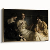 Dark Academia Wall Art – Vintage Portrait of Women in Reflective Mood