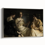 Dark Academia Wall Art – Vintage Portrait of Women in Reflective Mood