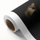 Dark Academia Wall Art – Vintage Portrait of Women in Reflective Mood
