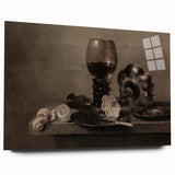 Dark Academia Wall Art – Still Life with Goblet and Lemon Peel