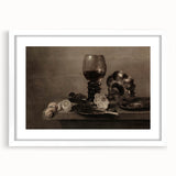 Dark Academia Wall Art – Still Life with Goblet and Lemon Peel