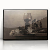 Dark Academia Wall Art – Still Life with Goblet and Lemon Peel
