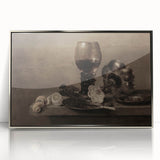 Dark Academia Wall Art – Still Life with Goblet and Lemon Peel