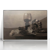 Dark Academia Wall Art – Still Life with Goblet and Lemon Peel