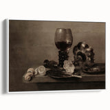Dark Academia Wall Art – Still Life with Goblet and Lemon Peel