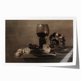 Dark Academia Wall Art – Still Life with Goblet and Lemon Peel