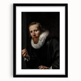 Dark Academia Wall Art: Portrait of Gentleman in Black, Gothic Print