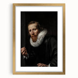 Dark Academia Wall Art: Portrait of Gentleman in Black, Gothic Print