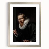 Dark Academia Wall Art: Portrait of Gentleman in Black, Gothic Print
