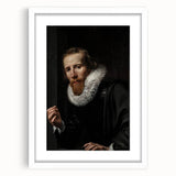 Dark Academia Wall Art: Portrait of Gentleman in Black, Gothic Print