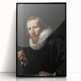 Dark Academia Wall Art: Portrait of Gentleman in Black, Gothic Print