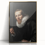 Dark Academia Wall Art: Portrait of Gentleman in Black, Gothic Print